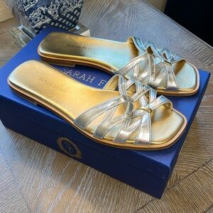 Sarah Flint Kim Sandal silver/gold size 39 gently used condition